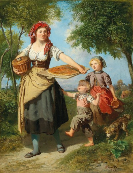 Cake for the Parish Fair by Hermann Werner - Hand-Painted Oil Painting Reproduction