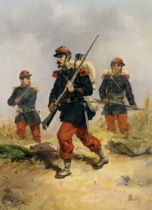 Soldiers in a field