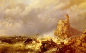 A Shipwreck In Stormy Seas