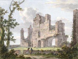 Ruine van de abdij van Rijnsburg by Hermanus Numan Oil Painting