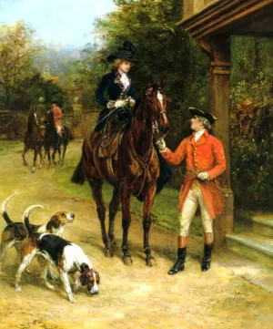 A Hunting Morn by Heywood Hardy - Oil Painting Reproduction