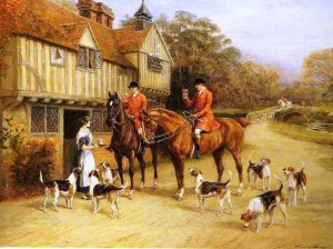 A Pause for Refreshment by Heywood Hardy Oil Painting