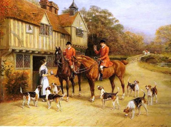 Main Product Photo of A Pause for Refreshment Painting by Heywood Hardy