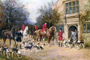 Before The Hunt painting by Heywood Hardy