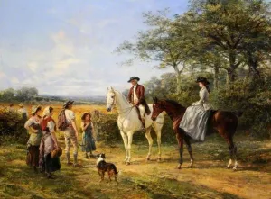 Country Scene by Heywood Hardy - Oil Painting Reproduction