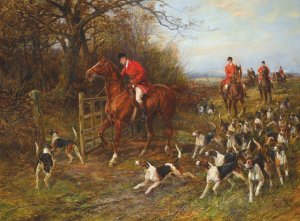 Drawing Covert by Heywood Hardy Oil Painting