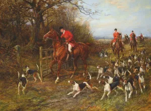 Drawing Covert by Heywood Hardy Oil Painting