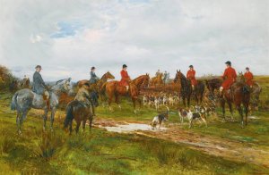 Gathering For The Hunt by Heywood Hardy Oil Painting