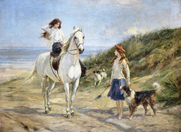 Main Product Photo of Holiday Time Painting by Heywood Hardy