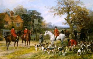 Meeting Before the Fox Hunt painting by Heywood Hardy