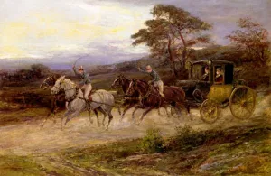 On the Road to Gretna Green by Heywood Hardy Oil Painting