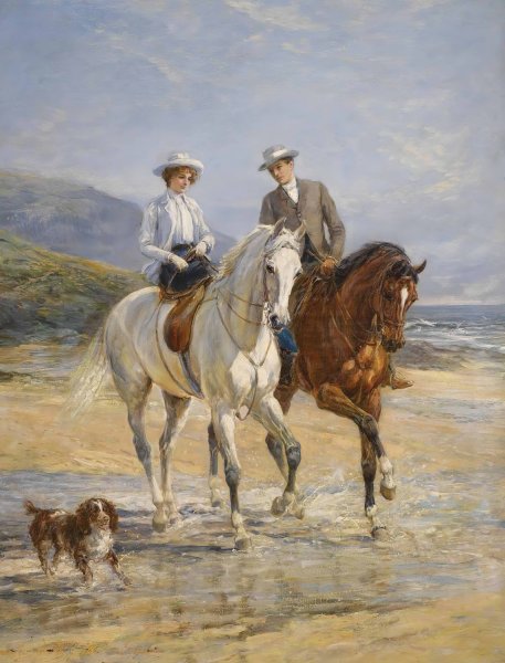 Pleasant Company  by Heywood Hardy - Hand-Painted Oil Painting Reproduction