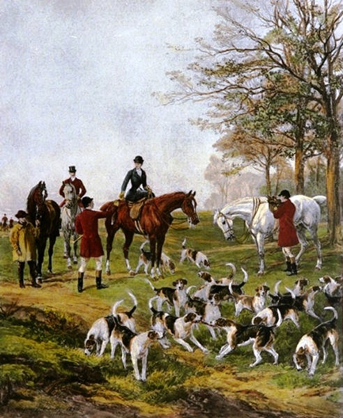 Main Product Photo of Presenting the Brush Painting by Heywood Hardy