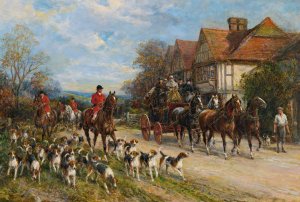Setting Out by Heywood Hardy Oil Painting