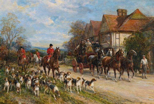 Setting Out by Heywood Hardy - Hand-Painted Oil Painting Reproduction