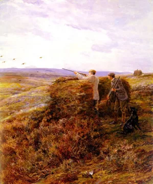 The Grouse Shoot by Heywood Hardy Oil Painting