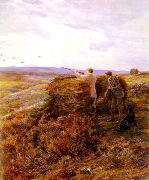 Main Product Photo of The Grouse Shoot Painting by Heywood Hardy