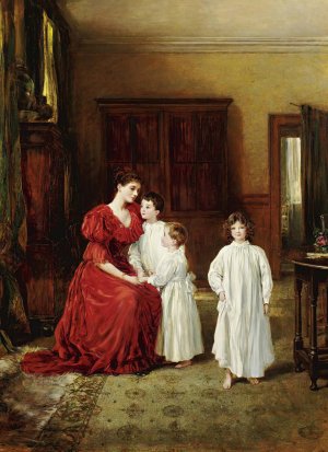 The Letherbridge Family by Heywood Hardy Oil Painting