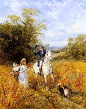 The Morning Ride by Heywood Hardy Oil Painting