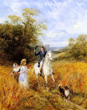 The Morning Ride by Heywood Hardy - Oil Painting Reproduction