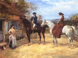The Morning Visit by Heywood Hardy Oil Painting