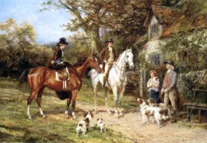 The Prized Puppy by Heywood Hardy Oil Painting
