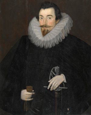 Portrait Of Sir John Harrington by Hieronimos Custodis Oil Painting