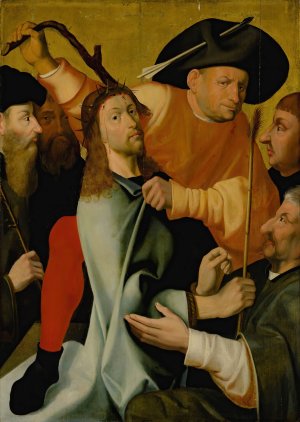 The Mocking Of Christ by Hieronymous Bosch (Follower) Oil Painting