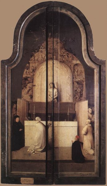 Adoration of the Magi, Closed by Hieronymus Bosch - Hand-Painted Oil Painting Reproduction