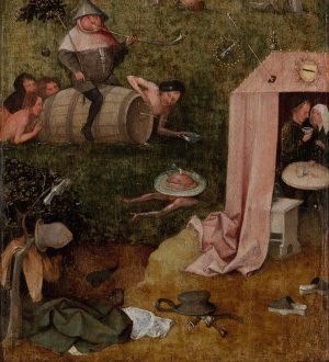 An Allegory of Intemperance by Hieronymus Bosch Oil Painting