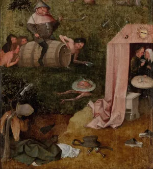 An Allegory of Intemperance by Hieronymus Bosch Oil Painting