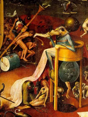 Garden of Earthly Delights Detail painting by Hieronymus Bosch