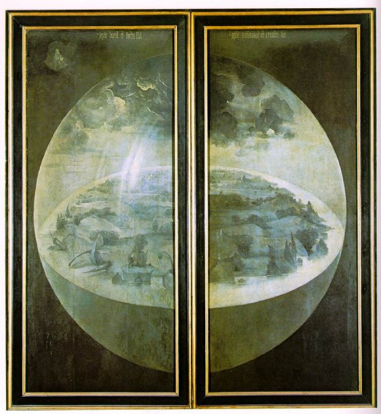 Main Product Photo of Garden of Earthly Delights, Outer Wings of the Triptych Painting by Hieronymus Bosch