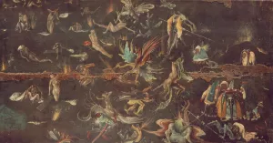 Last Judgement Fragment painting by Hieronymus Bosch