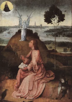 St. John on Patmos by Hieronymus Bosch - Oil Painting Reproduction