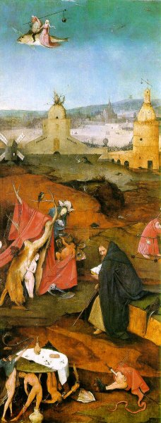 Temptation of St. Anthony, Right Wing of the Triptych Oil painting by Hieronymus Bosch