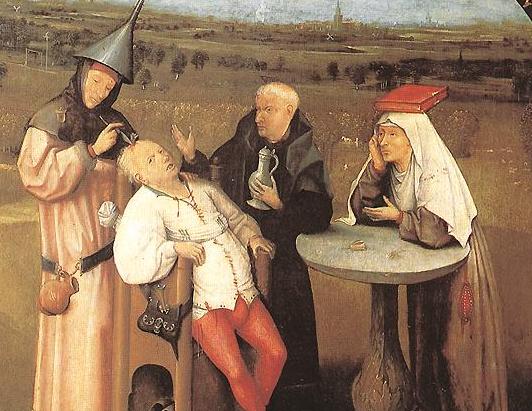 Main Product Photo of The Cure of Folly Painting by Hieronymus Bosch