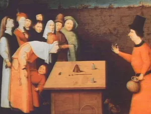 The Magician by Hieronymus Bosch - Oil Painting Reproduction