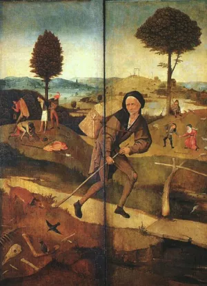 The Path of Life, Outer Wings of a Triptych by Hieronymus Bosch - Oil Painting Reproduction