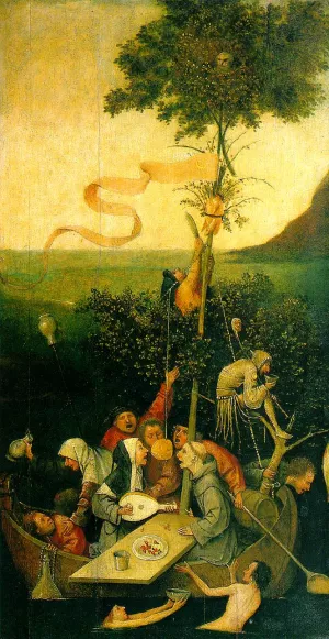 The Ship of Fools by Hieronymus Bosch - Oil Painting Reproduction