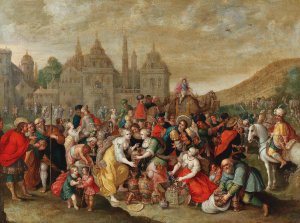 The Departure of the Israelites from Egypt by Hieronymus Francken II Oil Painting