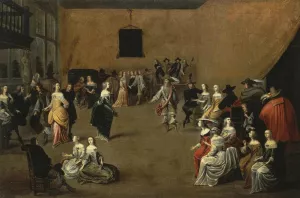 The Ball by Hieronymus Janssens - Oil Painting Reproduction