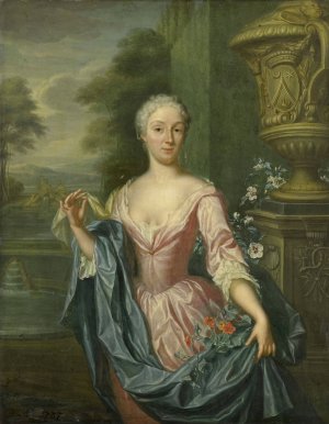Portrait of Claudine van Royen by Hieronymus Van Der Mij Oil Painting