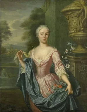 Portrait of Claudine van Royen by Hieronymus Van Der Mij Oil Painting