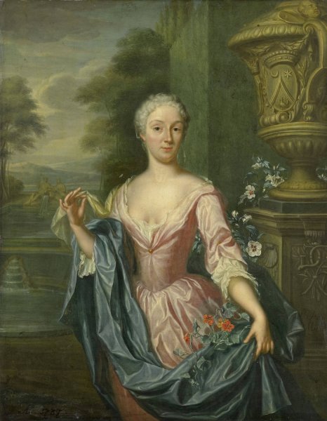 Main Product Photo of Portrait of Claudine van Royen  Painting by Hieronymus Van Der Mij
