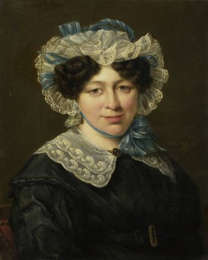 Portrait of Maria Adriana van der Sluys, Wife of Hermanus Martinus Eekhout by Hillebrand Dirk Loeff Oil Painting