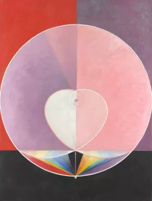 Doves No. 2 Oil painting by Hilma Af Klint