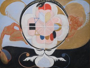 Evolution, No. 13, Group VI by Hilma Af Klint Oil Painting