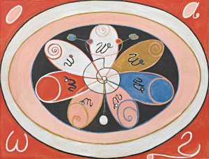 Evolution, No. 15, Group IV, The Seven-pointed Stars by Hilma Af Klint Oil Painting