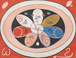 Evolution, No. 15, Group IV, The Seven-pointed Stars by Hilma Af Klint Oil Painting
